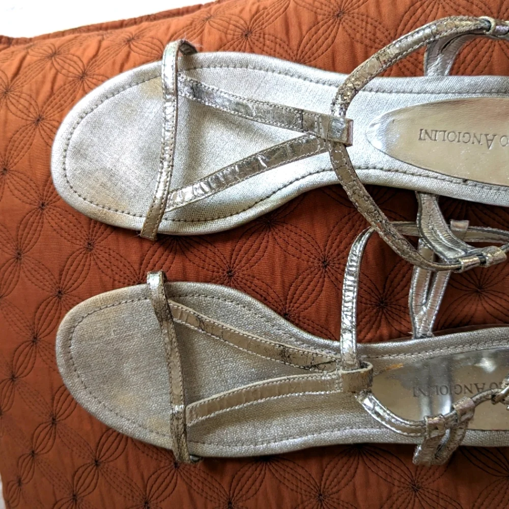 Metallic Silver Sandals - Picture 7 of 7